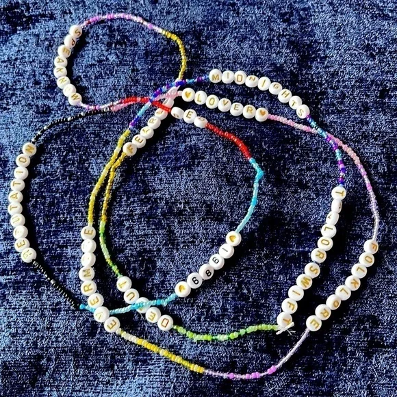 Swiftie Friendship style Memory Bracelet—get 10 favorites on one 58” STRAND - Picture 1 of 8
